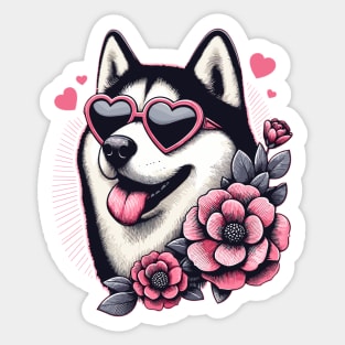 husky lover Sticker